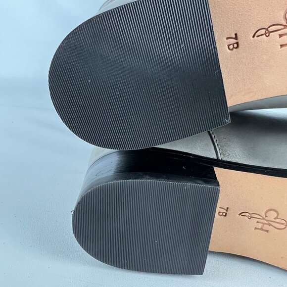 Cole Haan Womens Air Avalon Tall Riding Boots Gray Suede Buckles size 7 - Picture 14 of 16